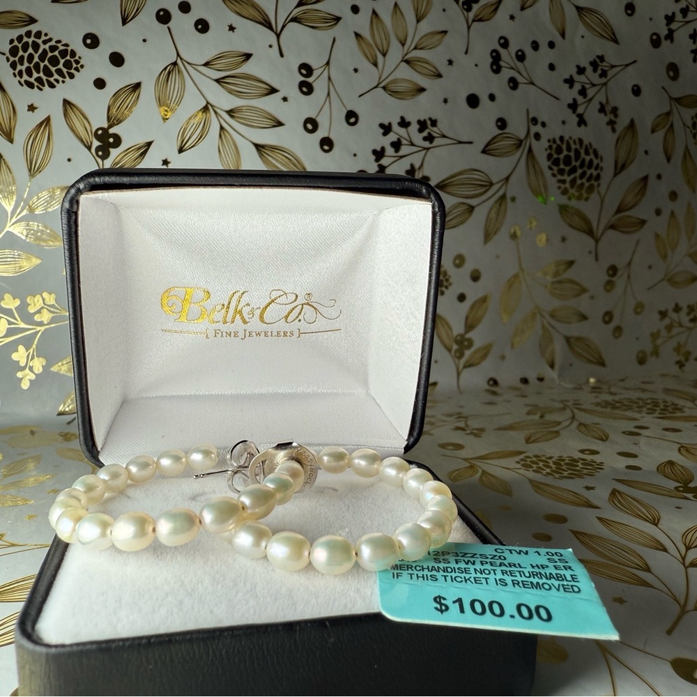 Belk Cream Pearl Earrings